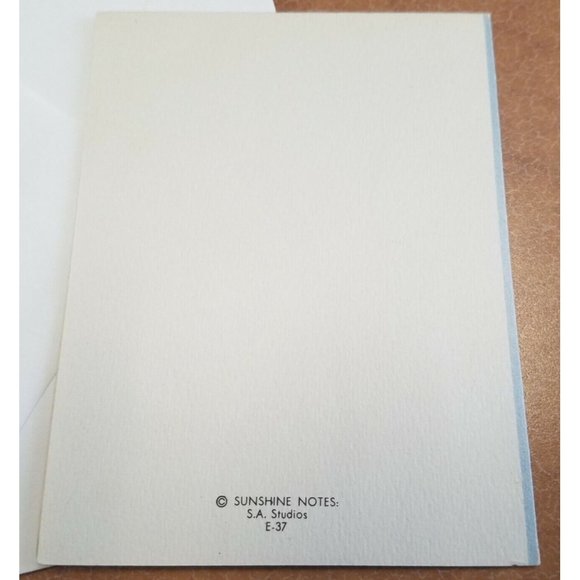 Vintage Greeting Card Thinking of You Delivery Boy Checkered Cap Letter Unused - Picture 5 of 7